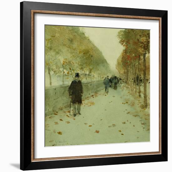 Quai Du Louvre, 1889-Childe Hassam-Framed Giclee Print