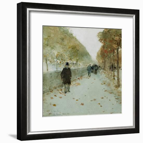 Quai Du Louvre, 1889-Childe Hassam-Framed Giclee Print