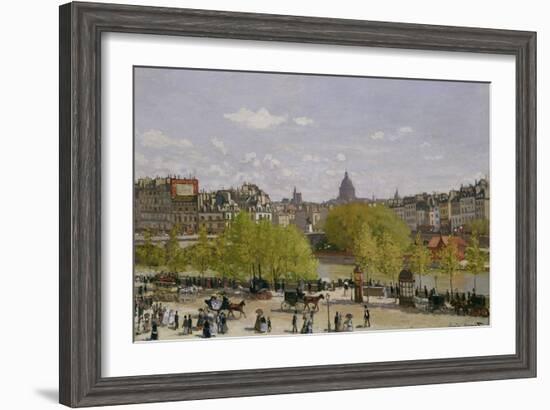 Quai Du Louvre, Paris, 1866-67-Claude Monet-Framed Giclee Print