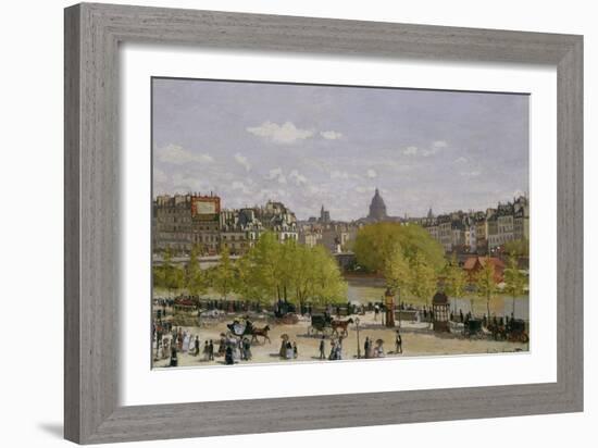 Quai Du Louvre, Paris, 1866-67-Claude Monet-Framed Giclee Print