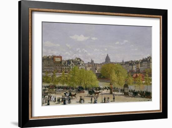 Quai Du Louvre, Paris, 1866-67-Claude Monet-Framed Giclee Print