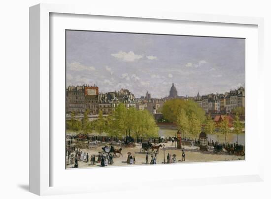 Quai Du Louvre, Paris, 1866-67-Claude Monet-Framed Giclee Print