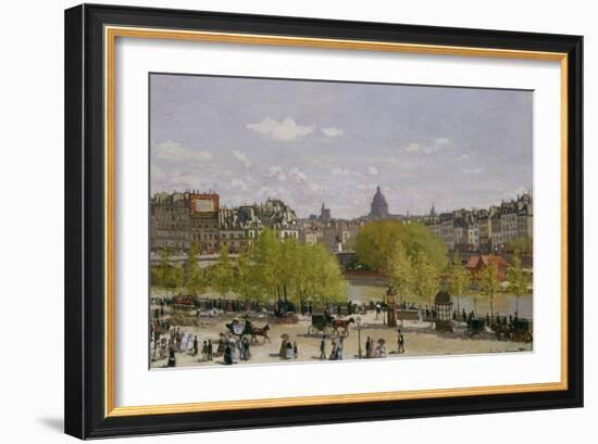 Quai Du Louvre, Paris, 1866-67-Claude Monet-Framed Giclee Print