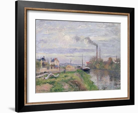 Quai Du Pothuis, at Pontoise, 1876-Camille Pissarro-Framed Giclee Print