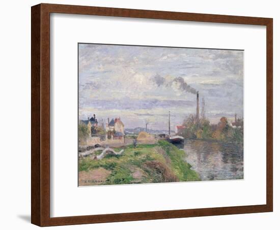 Quai Du Pothuis, at Pontoise, 1876-Camille Pissarro-Framed Giclee Print
