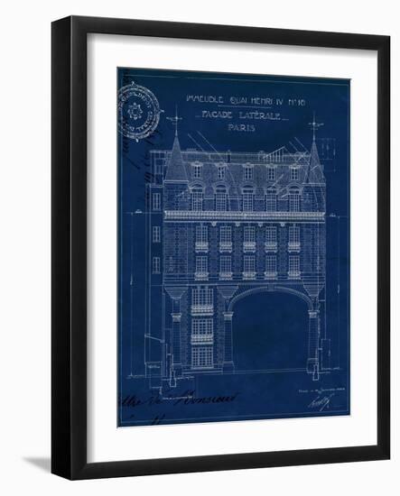 Quai Henri Blueprint II-Hugo Wild-Framed Art Print