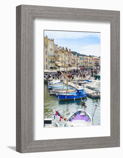 Quai Jean Jaures, Saint-Tropez, Var, Cote d'Azur, Provence, France, Mediterranean, Europe-Fraser Hall-Framed Photographic Print