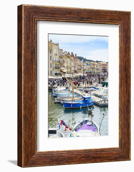 Quai Jean Jaures, Saint-Tropez, Var, Cote d'Azur, Provence, France, Mediterranean, Europe-Fraser Hall-Framed Photographic Print