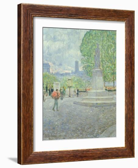 Quai Malaquais, 1897-Childe Hassam-Framed Giclee Print