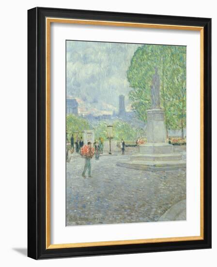 Quai Malaquais, 1897-Childe Hassam-Framed Giclee Print