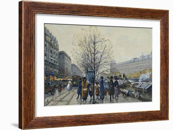 Quai Malaquais, Paris-Galien-Laloue Eugene-Framed Giclee Print