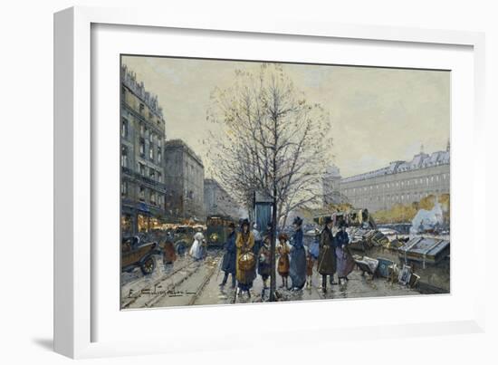 Quai Malaquais, Paris-Galien-Laloue Eugene-Framed Giclee Print