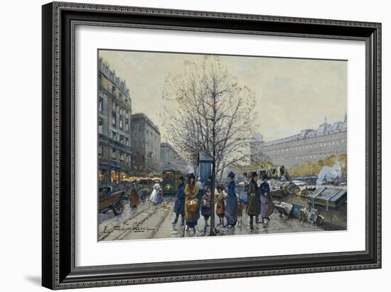 Quai Malaquais, Paris-Galien-Laloue Eugene-Framed Giclee Print