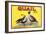 Quail Brand - Upland, California - Citrus Crate Label-Lantern Press-Framed Art Print
