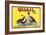 Quail Brand - Upland, California - Citrus Crate Label-Lantern Press-Framed Art Print