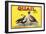 Quail Brand - Upland, California - Citrus Crate Label-Lantern Press-Framed Art Print