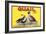 Quail Brand - Upland, California - Citrus Crate Label-Lantern Press-Framed Art Print