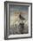 Quail on a Post-Carolyn Mock-Framed Art Print