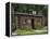 Quaint Log Cabin with Stone Chimney, Fort Boonesborough, Kentucky, USA-Dennis Flaherty-Framed Premier Image Canvas