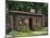 Quaint Log Cabin with Stone Chimney, Fort Boonesborough, Kentucky, USA-Dennis Flaherty-Mounted Photographic Print