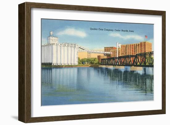 Quaker Oats Factory, Cedar Rapids, Iowa-null-Framed Premium Giclee Print