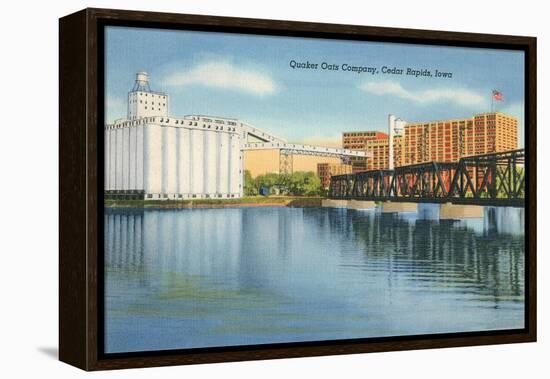 Quaker Oats Factory, Cedar Rapids, Iowa-null-Framed Stretched Canvas