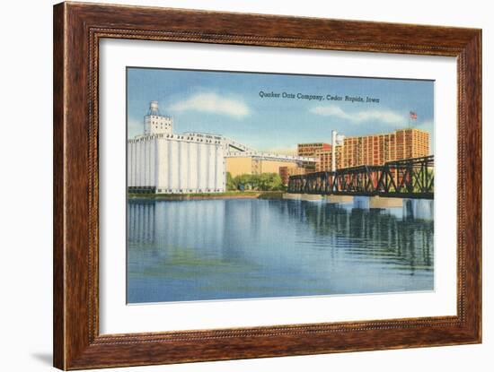 Quaker Oats Factory, Cedar Rapids, Iowa-null-Framed Art Print