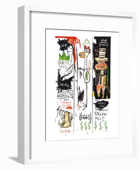 Quality Meats for the Public, 1982-Jean-Michel Basquiat-Framed Giclee Print