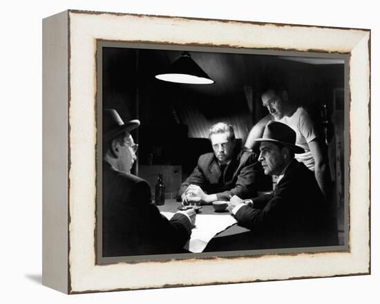 Quand la ville dort THE ASPHALT JUNGLE by John Huston with JSam Jaffe, Sterling Hayden, anthony Car-null-Framed Stretched Canvas