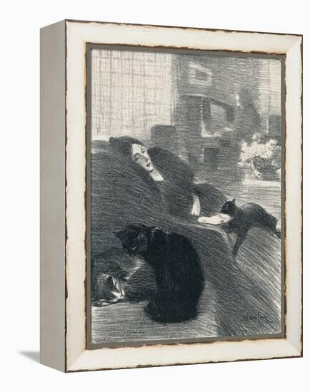 Quand Nous Serons Vieux from Chansons De Femmes, 1897, (1898)-Theophile Alexandre Steinlen-Framed Premier Image Canvas