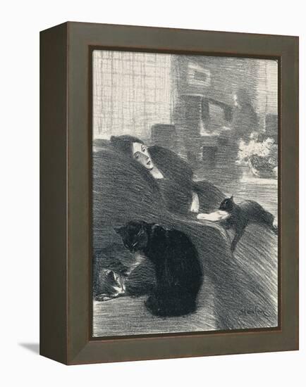 Quand Nous Serons Vieux from Chansons De Femmes, 1897, (1898)-Theophile Alexandre Steinlen-Framed Premier Image Canvas