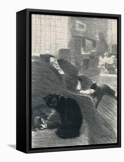 Quand Nous Serons Vieux from Chansons De Femmes, 1897, (1898)-Theophile Alexandre Steinlen-Framed Premier Image Canvas