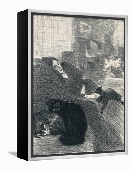Quand Nous Serons Vieux from Chansons De Femmes, 1897, (1898)-Theophile Alexandre Steinlen-Framed Premier Image Canvas