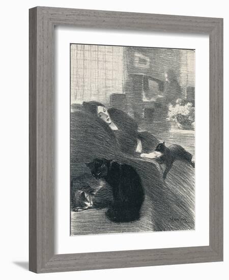 Quand Nous Serons Vieux from Chansons De Femmes, 1897, (1898)-Theophile Alexandre Steinlen-Framed Giclee Print