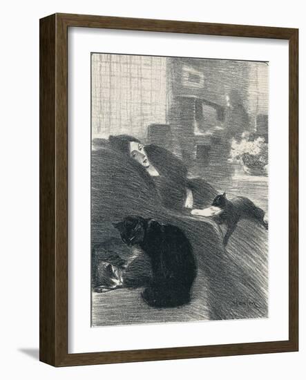 Quand Nous Serons Vieux from Chansons De Femmes, 1897, (1898)-Theophile Alexandre Steinlen-Framed Giclee Print