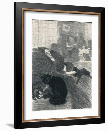 Quand Nous Serons Vieux from Chansons De Femmes, 1897, (1898)-Theophile Alexandre Steinlen-Framed Giclee Print