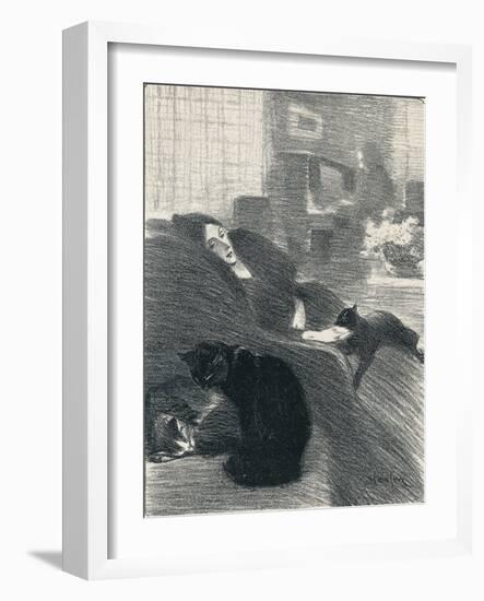 Quand Nous Serons Vieux from Chansons De Femmes, 1897, (1898)-Theophile Alexandre Steinlen-Framed Giclee Print