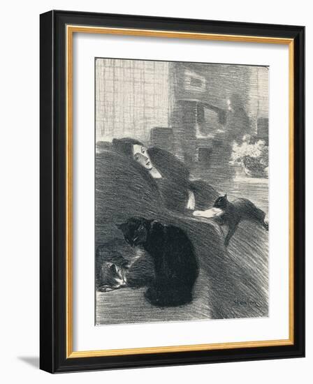 Quand Nous Serons Vieux from Chansons De Femmes, 1897, (1898)-Theophile Alexandre Steinlen-Framed Giclee Print