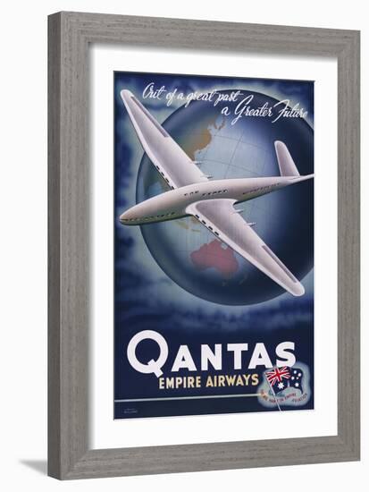 Quantas Empire Airways-null-Framed Giclee Print