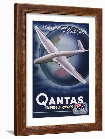 Quantas Empire Airways-null-Framed Giclee Print