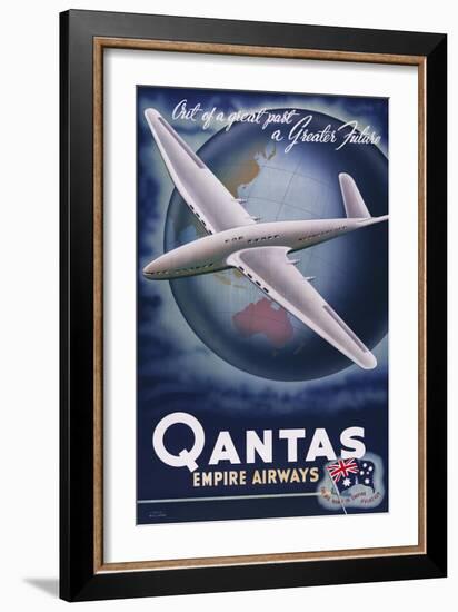 Quantas Empire Airways-null-Framed Giclee Print