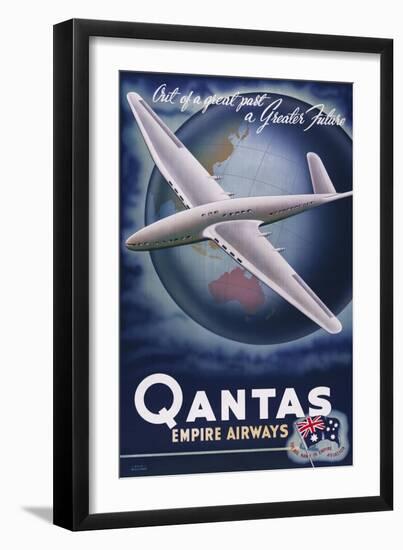 Quantas Empire Airways-null-Framed Giclee Print