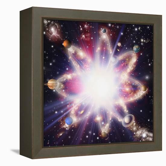 Quantised Orbits of the Planets-Mehau Kulyk-Framed Premier Image Canvas