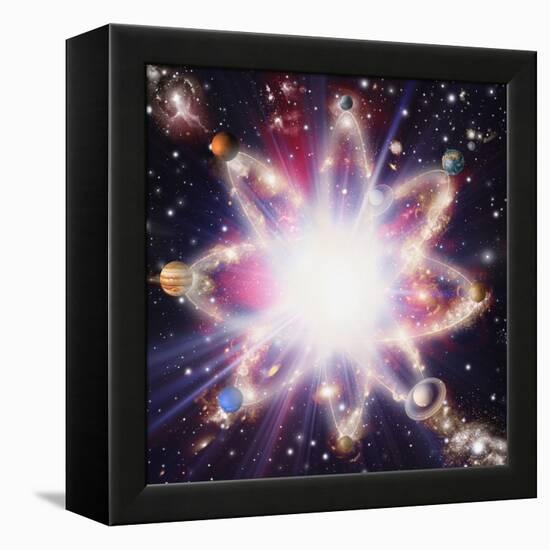 Quantised Orbits of the Planets-Mehau Kulyk-Framed Premier Image Canvas