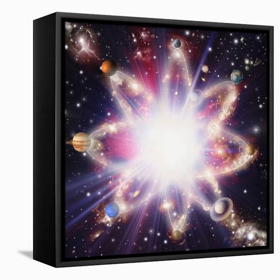 Quantised Orbits of the Planets-Mehau Kulyk-Framed Premier Image Canvas