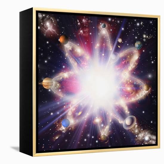 Quantised Orbits of the Planets-Mehau Kulyk-Framed Premier Image Canvas