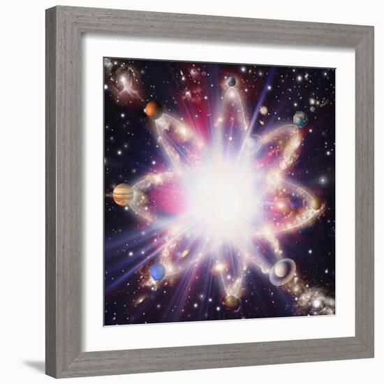 Quantised Orbits of the Planets-Mehau Kulyk-Framed Premium Photographic Print