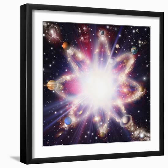 Quantised Orbits of the Planets-Mehau Kulyk-Framed Premium Photographic Print