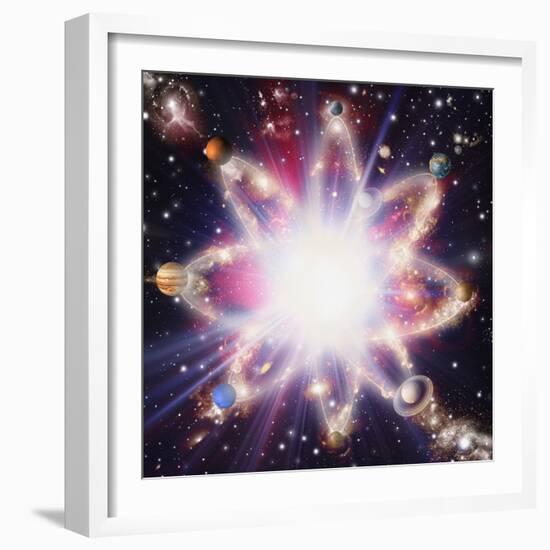 Quantised Orbits of the Planets-Mehau Kulyk-Framed Premium Photographic Print