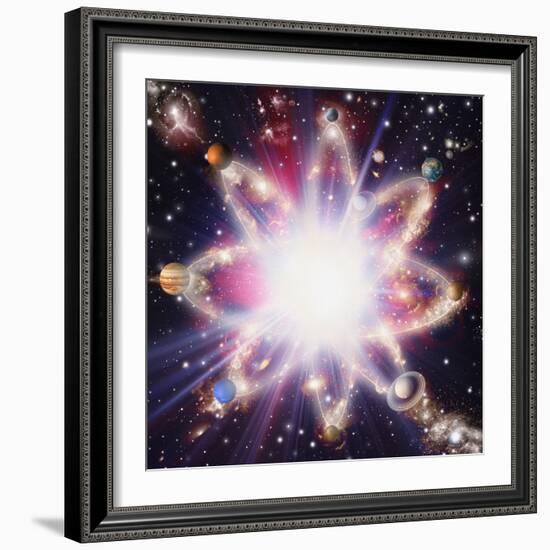 Quantised Orbits of the Planets-Mehau Kulyk-Framed Premium Photographic Print